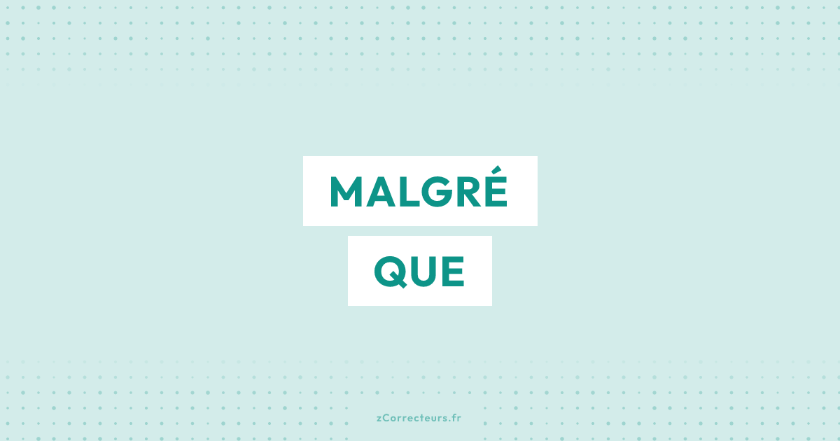 Peut-on dire « malgré que » ?