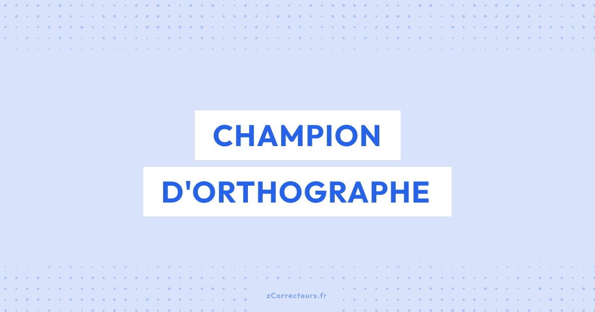 Bruno Dewaele : seul champion du monde d’orthographe