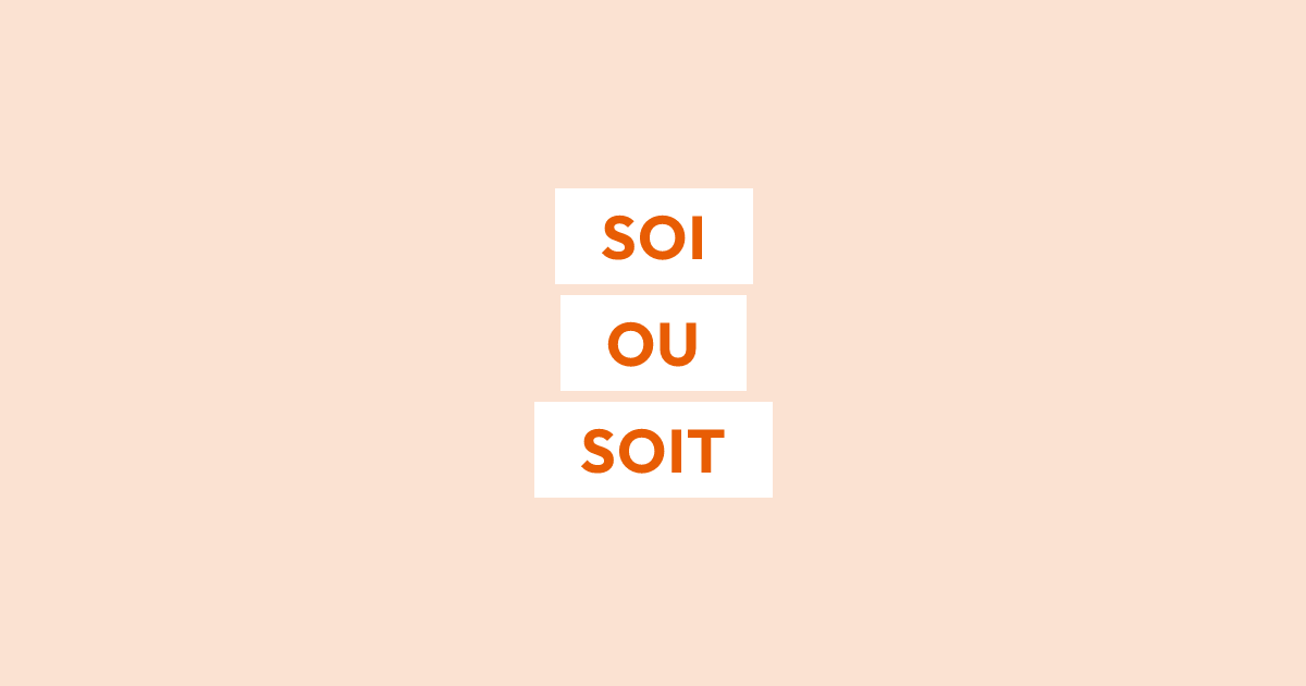 Faut-il écrire « soi » ou « soit » ?